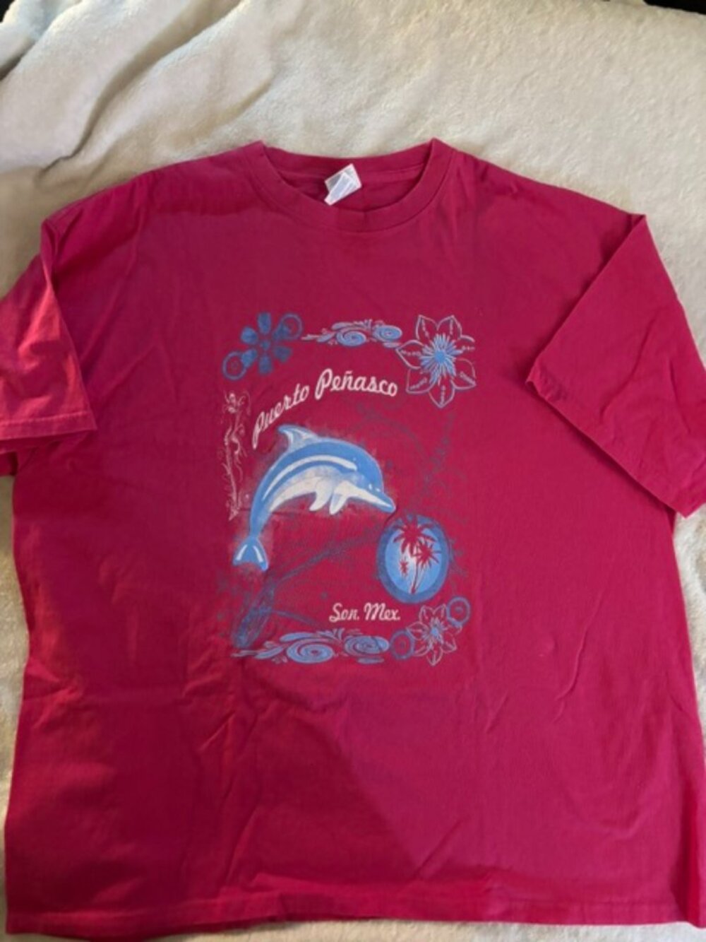 Yazbek Women's 2XL Puerto Penasco San Mex Dolphin Shirt Sleeve T-Shirt